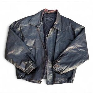 Men's Classic Black Leather Jacket